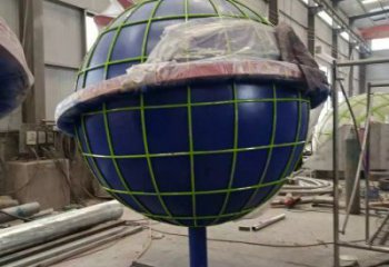 地球雕塑標準，烤漆工藝，不銹鋼地球雕塑精品