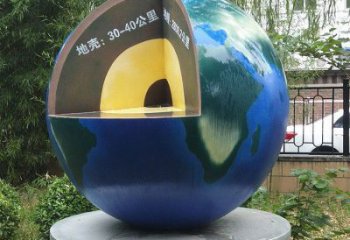 地球雕塑標準，圓雕系列，景觀不銹鋼地球雕塑精選