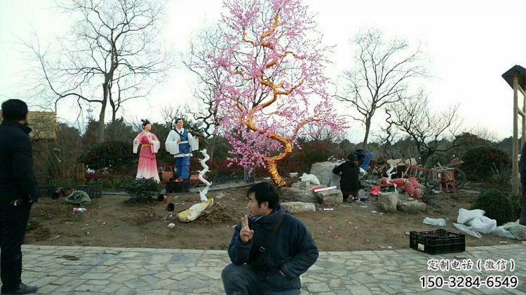 梧桐花雕塑制造廠家，歐式風格，梧桐花雕塑供給