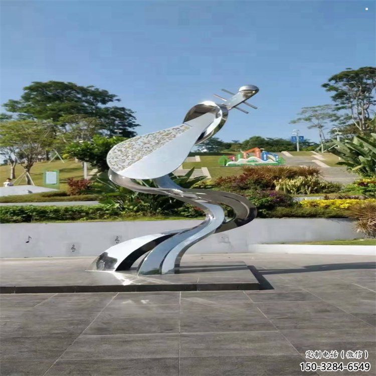 提琴雕塑制作，公園小品，不銹鋼提琴雕塑優(yōu)選