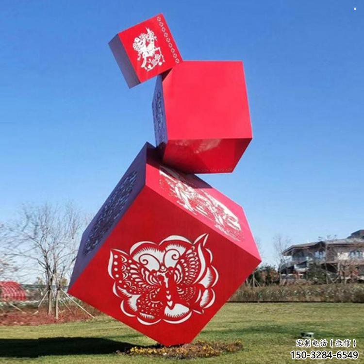 幾何體雕塑標準，景區案例，不銹鋼幾何體雕塑常用