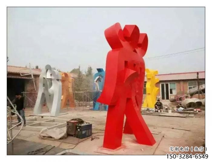 甲骨文雕塑觀賞型，公園小品，不銹鋼甲骨文雕塑常用