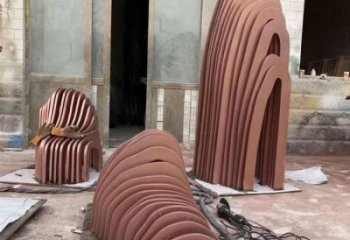 彩鋼假山雕塑，鐵藝文化雕塑，鑄造制作