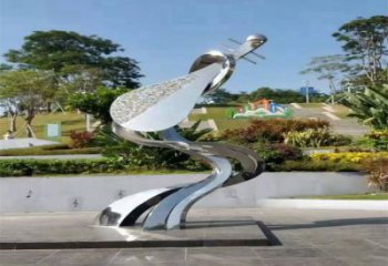 提琴雕塑制作，公園小品，不銹鋼提琴雕塑優選