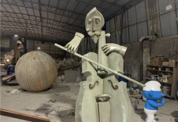 提琴雕塑制造，廣場雕塑，制造不銹鋼提琴雕塑