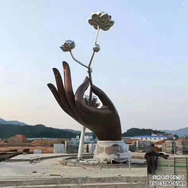 手拈花雕塑優(yōu)選,城市裝飾,不銹鋼手拈花雕塑訂做 手拈花雕塑優(yōu)選,城市裝飾,不銹鋼手拈花雕塑訂做