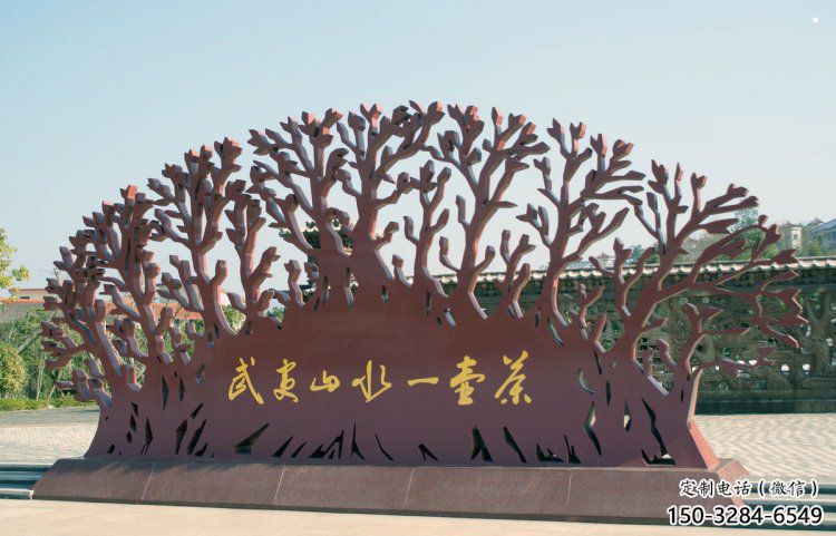 鏤空樹雕塑訂做，城市雕塑，鏤空剪紙樹雕塑精品