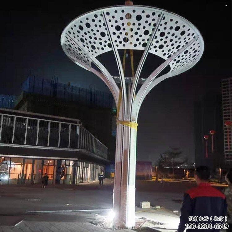 傘樹雕塑定價(jià)，景觀雕塑，園林鏤空傘樹雕塑廠家