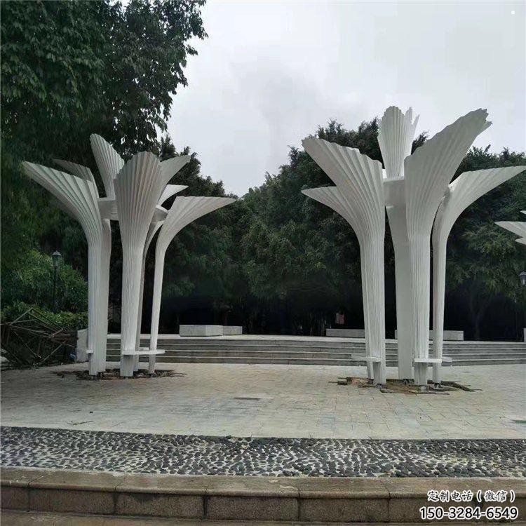 傘樹雕塑精選，街道標(biāo)識，景觀鏤空傘樹雕塑指用