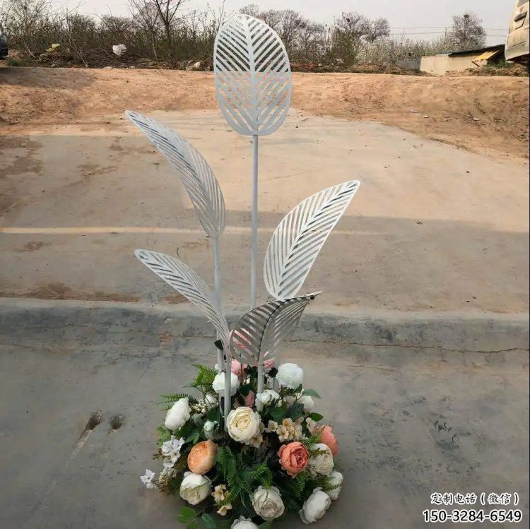 芭蕉葉雕塑供求，美陳雕塑，不銹鋼芭蕉葉雕塑制造