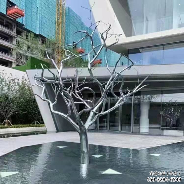 樹干雕塑制造商，多彩藝術，抽象不銹鋼樹干雕塑精選