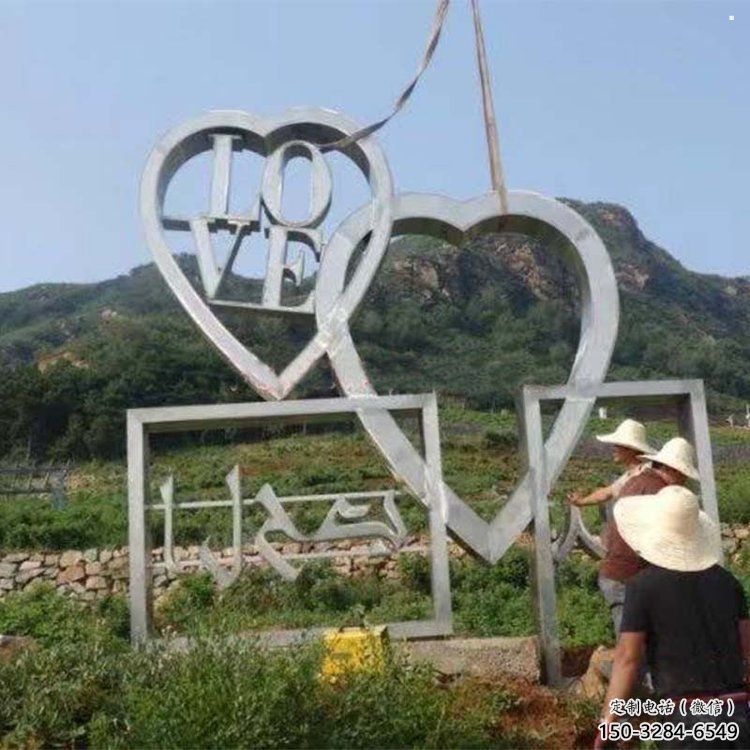 現(xiàn)代love雕塑承接，歐式風(fēng)格，廣場(chǎng)不銹鋼love雕塑精選