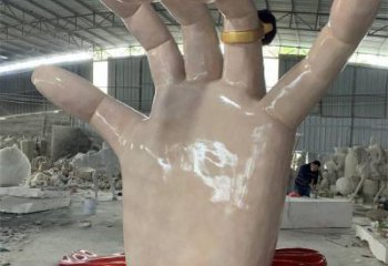 手指雕塑觀賞型，景區(qū)雕塑，不銹鋼手指雕塑廠家指用
