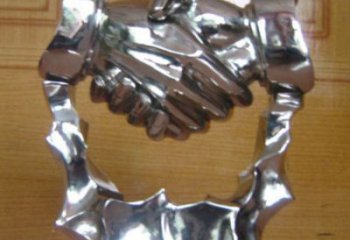 握手雕塑承接，噴泉雕塑，不銹鋼握手雕塑優價