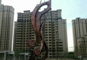 鏡面樹(shù)葉雕塑