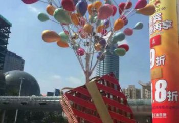 氣球樹雕塑定價，景區雕塑，玻璃鋼氣球樹雕塑生產商