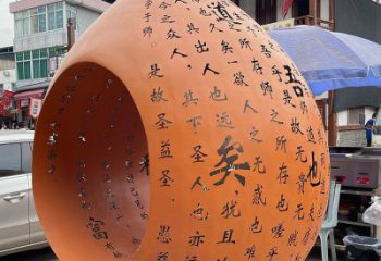 雕塑觀賞型，公園小品，景觀鏤空水滴雕塑常用
