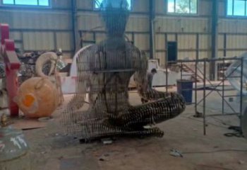 鏤空人物雕塑精選，露天雕塑，歐式鐵藝人物雕塑訂做