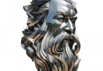 白鋼人頭像雕塑供需，標識雕塑，鏡面西方人雕塑制造商
