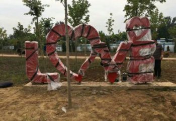 景觀love雕塑造型供需，廣場(chǎng)雕塑，不銹鋼love雕塑選用