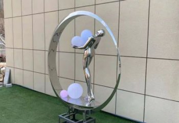 金屬仙子雕塑批發，街頭藝術，廣場圓環仙子雕塑展品
