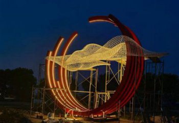 幼兒園云朵雕塑，鐵藝文化雕塑，鑄造制作