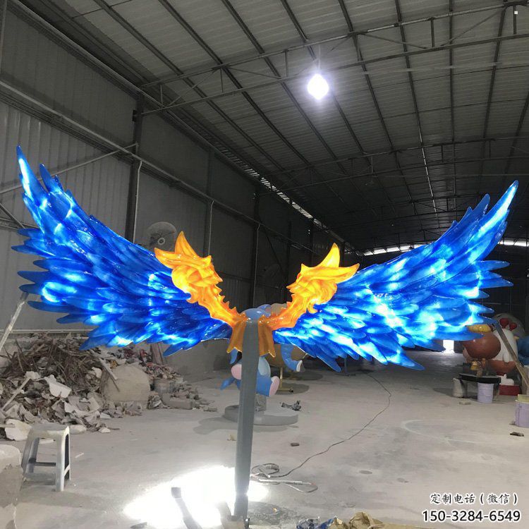 羽翼雕塑觀賞型，公園小品，不銹鋼羽翼雕塑常用