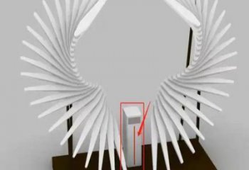 金屬天使之翼雕塑制作，城市裝飾，空間翅膀雕塑標準