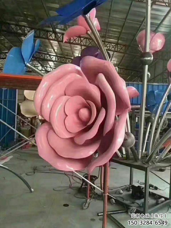 阜陽牡丹花雕塑工廠優(yōu)選，城市裝飾，牡丹花花朵雕塑供給