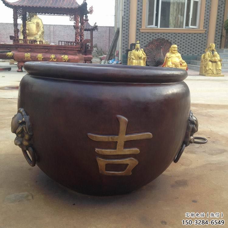 平?jīng)黾帚~缸雕塑-青銅鑄造 平?jīng)黾帚~缸雕塑-青銅鑄造