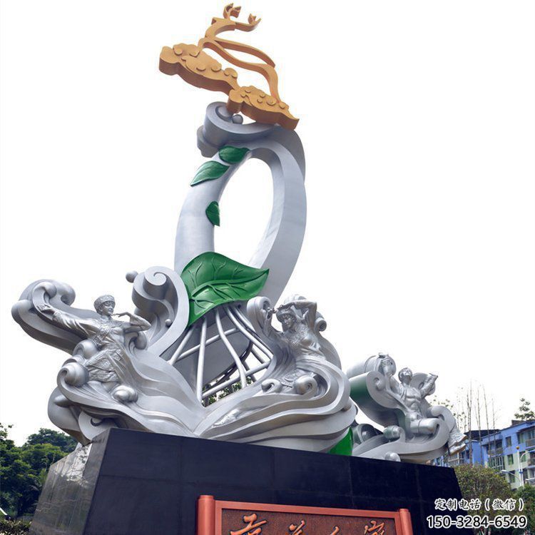 佛山蘭花雕塑承接，城市裝飾，大型蘭花花朵雕塑公司