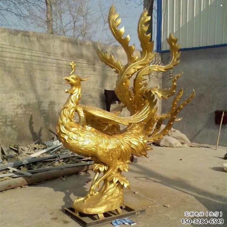 百色鳳凰雕塑廠家，鍛造工藝，銅鳳凰雕塑廠家承接