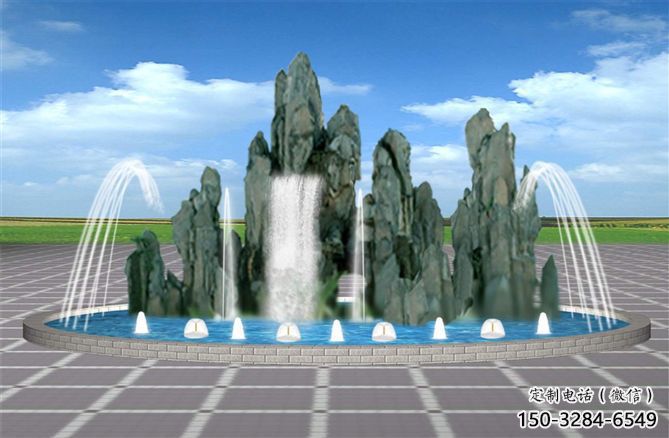 綏化電影變頻噴泉雕塑，水景噴泉雕塑承接