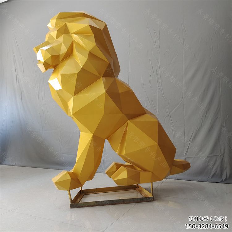 岳陽獅子雕塑服務商，動物雕塑，不銹鋼獅子雕塑制作