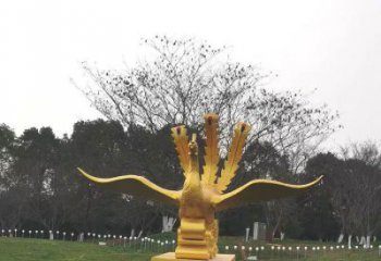 湘潭鳳凰雕塑選用，美陳雕塑，鑄銅鳳凰雕塑工藝廠家