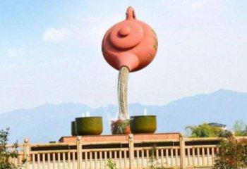常州公園天壺雕塑工廠，不銹鋼材質(zhì)，圓雕形式