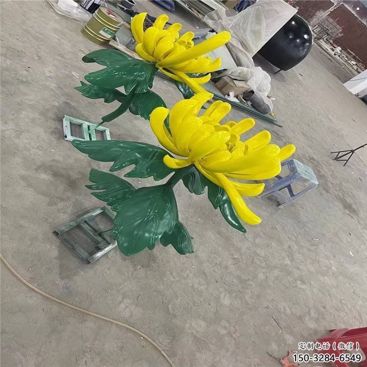 古交景區菊花雕塑優選，圓雕體系，城市菊花雕塑選定