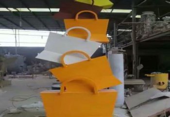 隆德烤漆挎包雕塑制造商，室外軟裝，景觀挎包雕塑制作