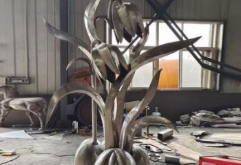 忻州木棉花雕塑制造商，城市雕塑，不銹鋼木棉花雕塑廠家