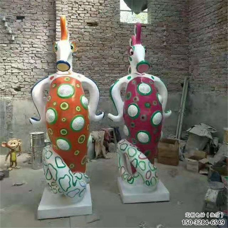 尼木幼兒園河馬雕塑，動(dòng)漫文化雕塑，卡通動(dòng)物制作